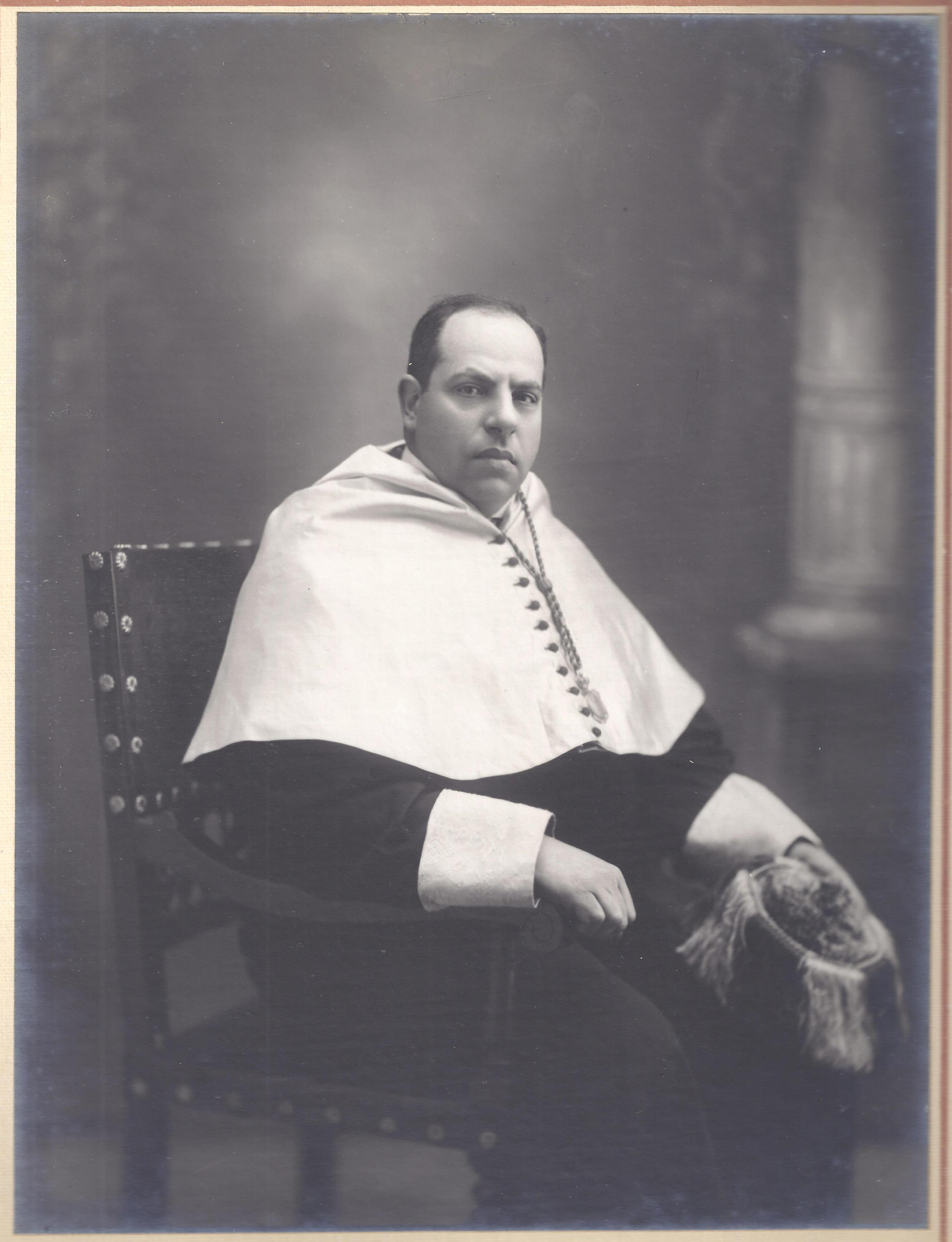 Yahuda esperando una audiencia con el rey Alfonso XIII. 15 de enero de 1916 (BNI)