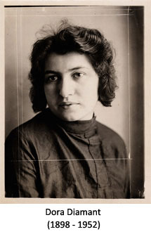 Dora Diamant, amante de Kafka desde 1923-1924 hasta su muerte