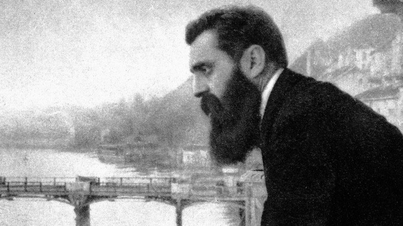 Herzl en el Primer Congreso Sionista en Basilea (1897)