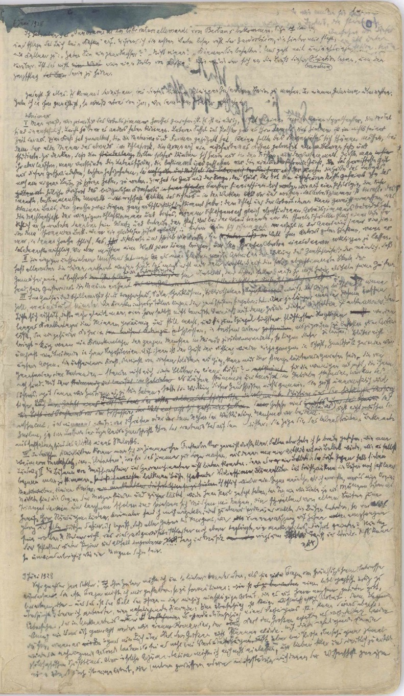 El cuaderno manuscrito de Benjamin con tapa de pergamino, BNI